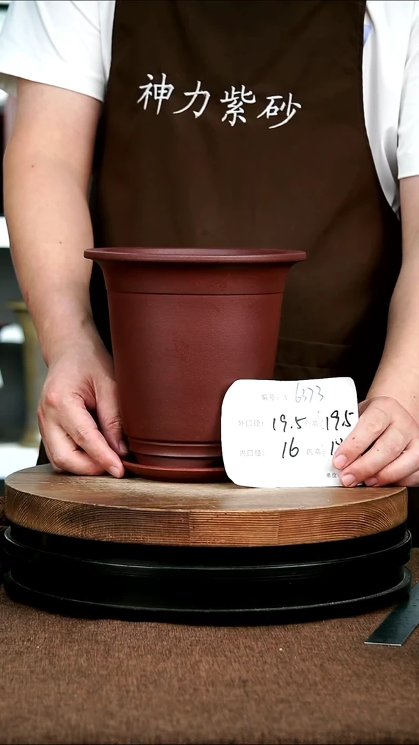 紫砂花盆花卉园艺6373+Z