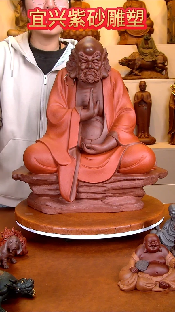 紫砂茶宠达摩