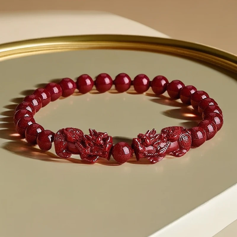 朱砂 貔貅手串 吉祥招福纳发送礼套装ZS+MML+QL+BSC-MJY-1F