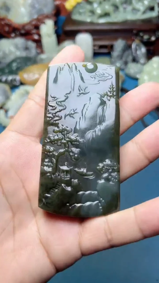 未镶嵌和田玉挂件-