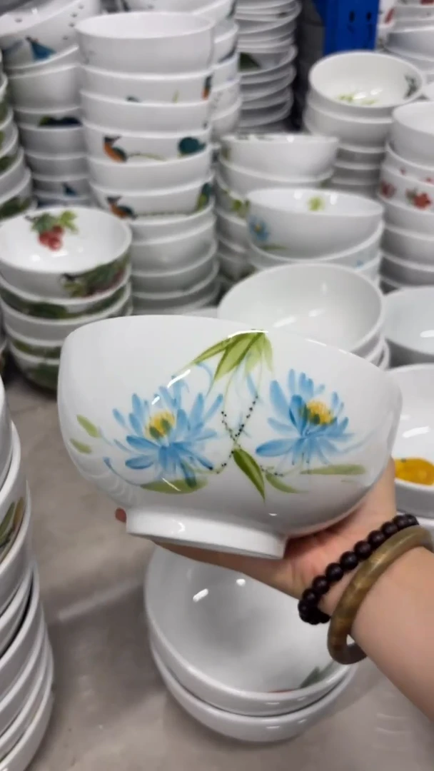 瓷片景德镇手绘釉中彩（食品级）小罗汉碗