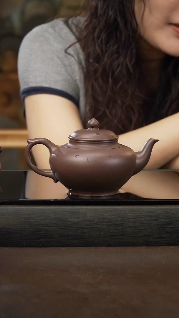 茶壶紫砂23 笑樱 老紫泥 260cc