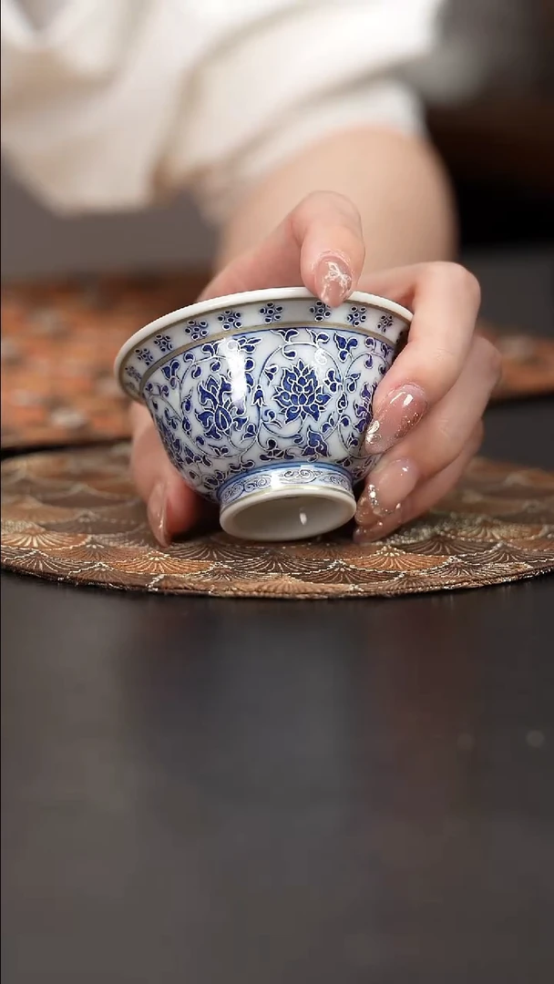 【闪购商品】杯四景堂青花秒银