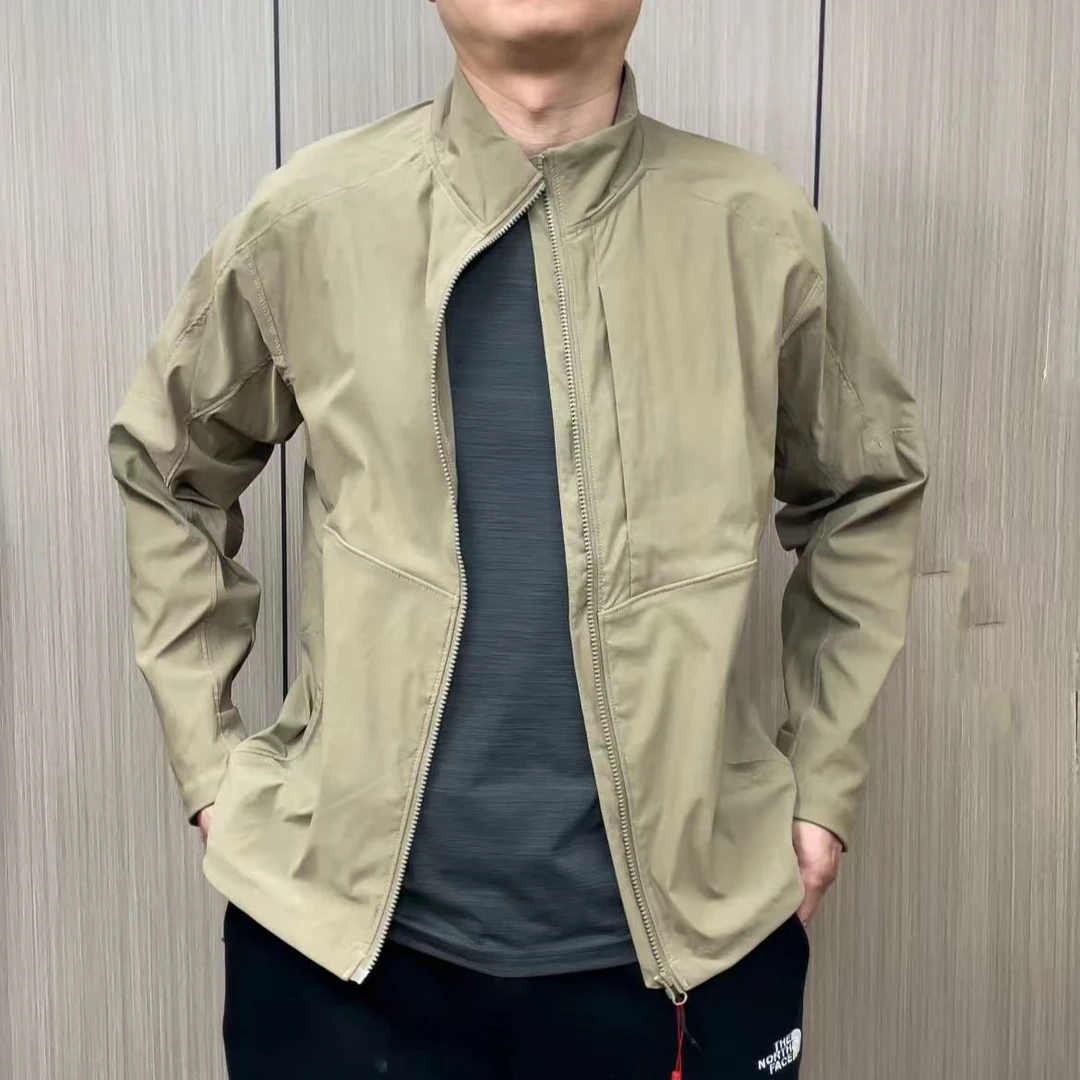 轻奢军版风盾夹克城市通勤户外硬汉防水防风科技面料立领夹克风衣