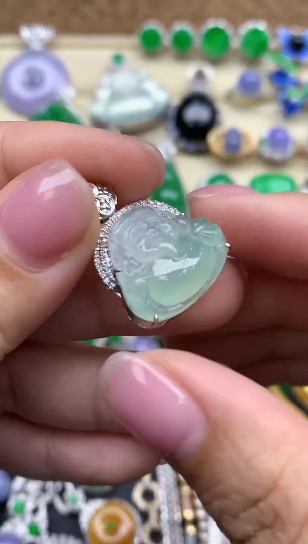 【闪购商品】翡翠颈饰18K金镶嵌552-中国好珍宝