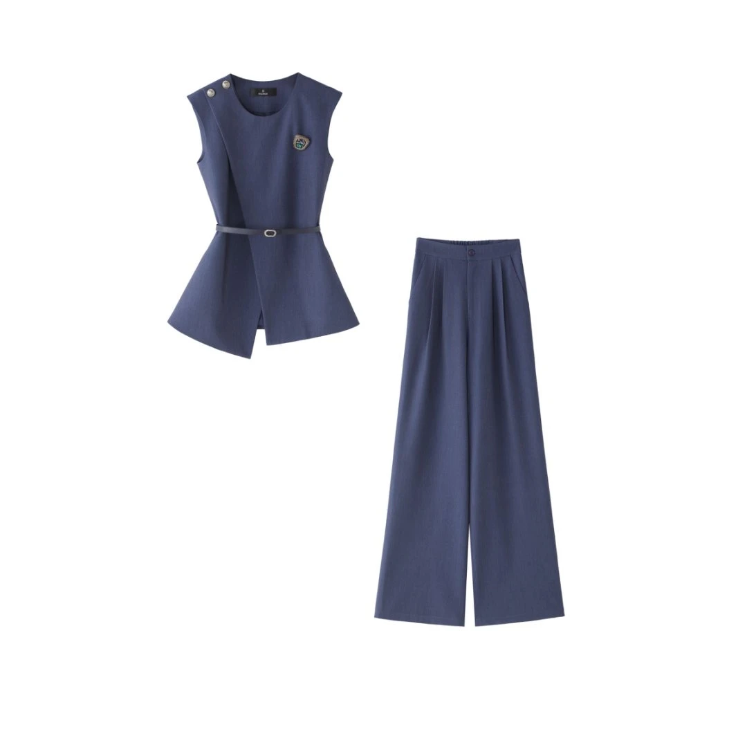 【8812套装-YR】夏季新款时尚修身显瘦款气质洋气两件套