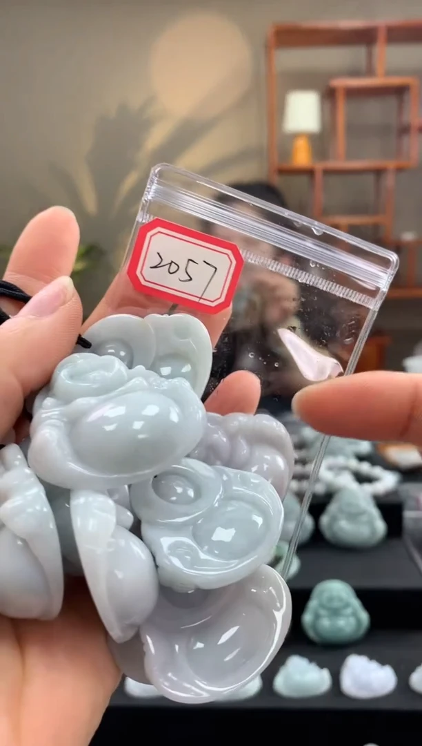 翡翠未镶嵌颈饰佛公2057 多样性发一件