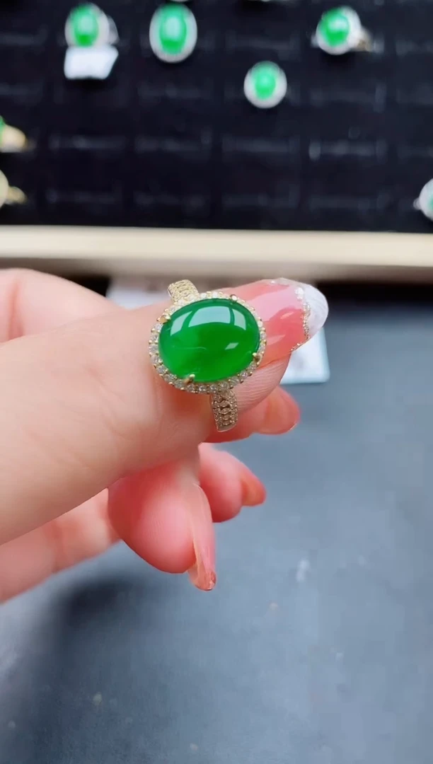 【闪购商品】翡翠戒指银S925镶嵌536535635