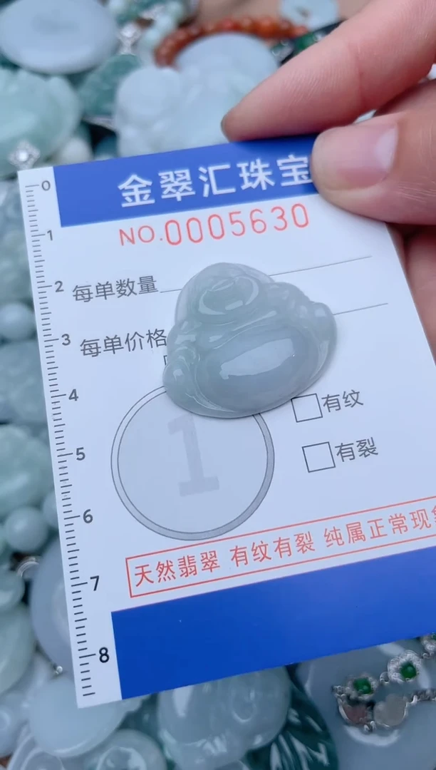 翡翠未镶嵌颈饰5630