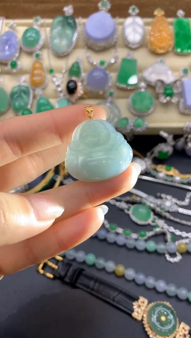 【闪购商品】翡翠颈饰18K金镶嵌197-中国好珍宝