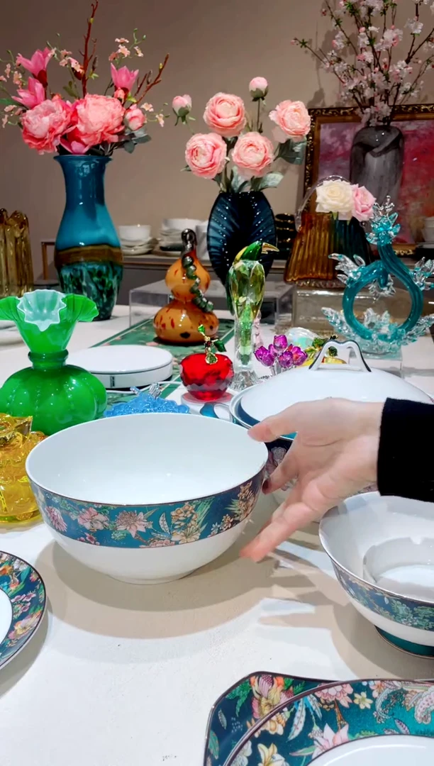 【闪购商品】琉璃手工艺品绿野仙踪  8寸汤碗1只