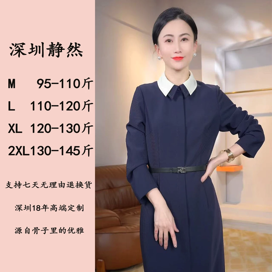 『阿莱西娅』原创设计时尚百搭优雅修身轻奢高端气质连衣裙CF-D3158