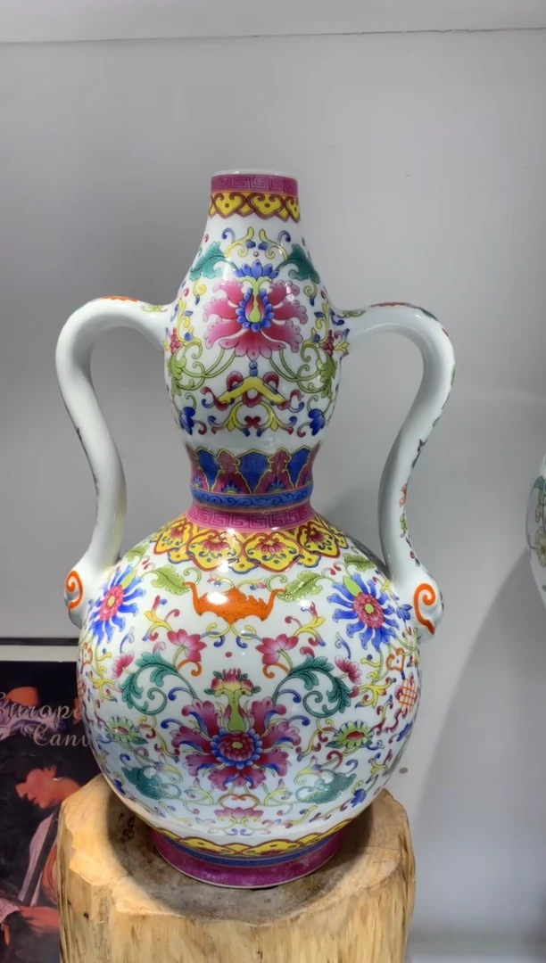 摆件WN问泥景德镇陶瓷花瓶摆件