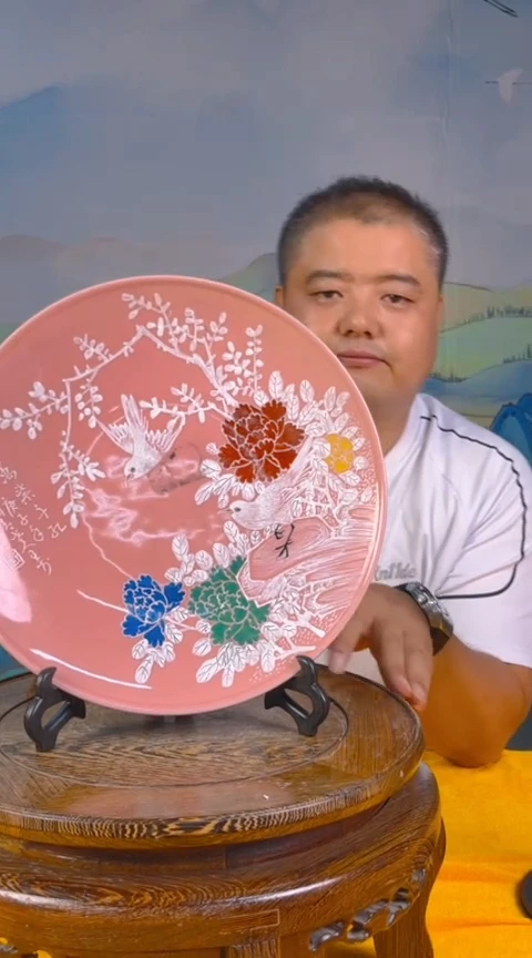 摆件景德镇陶瓷青花摆件94
