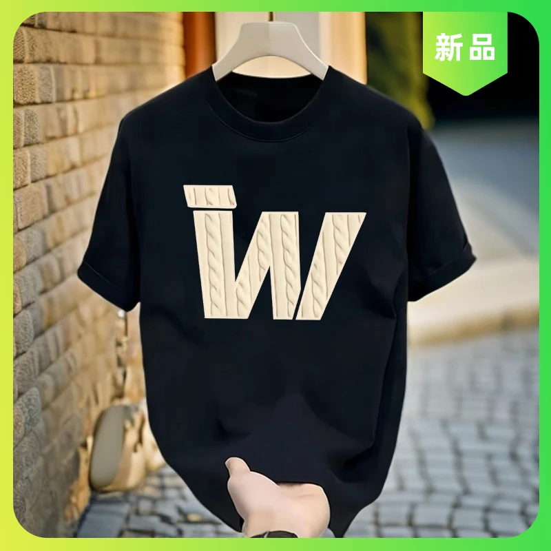 抗皱亲肤男士T恤透气短袖男女款大码宽松运动男生短袖夏季男士透