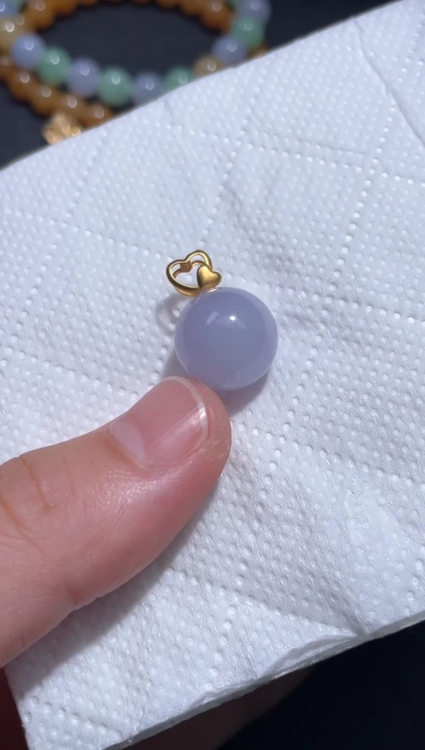 颈饰18K金镶嵌翡翠4