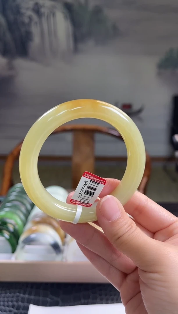 未镶嵌手镯和田玉58+圈口6275