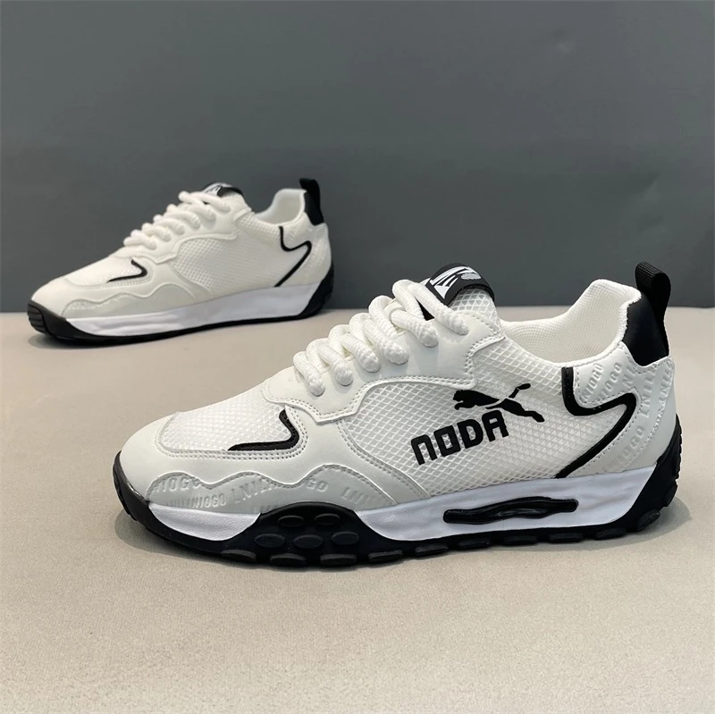 夏季新款男潮鞋时尚休闲鞋网面透气舒适潮流运动榴莲底韩版鞋