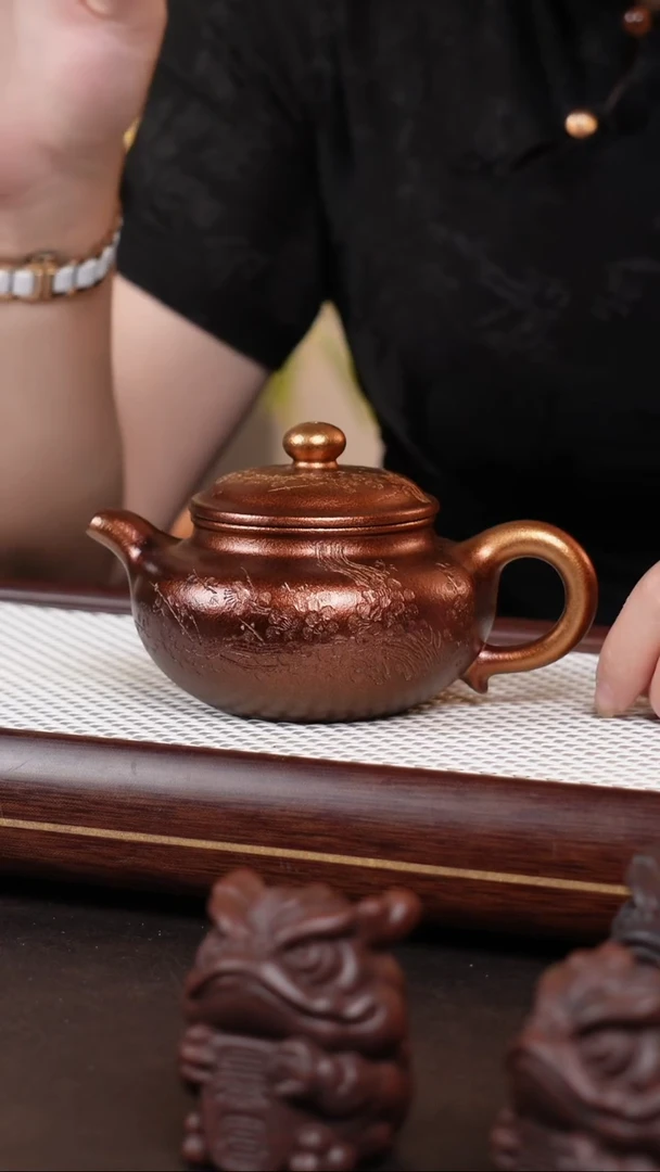 茶壶紫砂贝壳烧仿古
