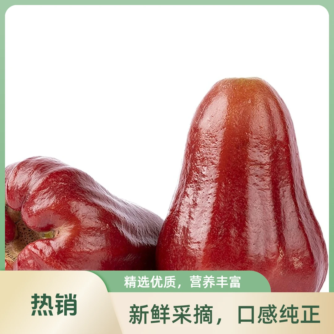 海南黑金刚莲雾带箱3-3.5斤左右