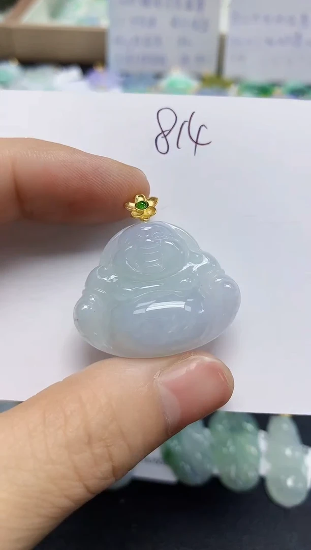 翡翠未镶嵌颈饰天然缅甸翡翠A货