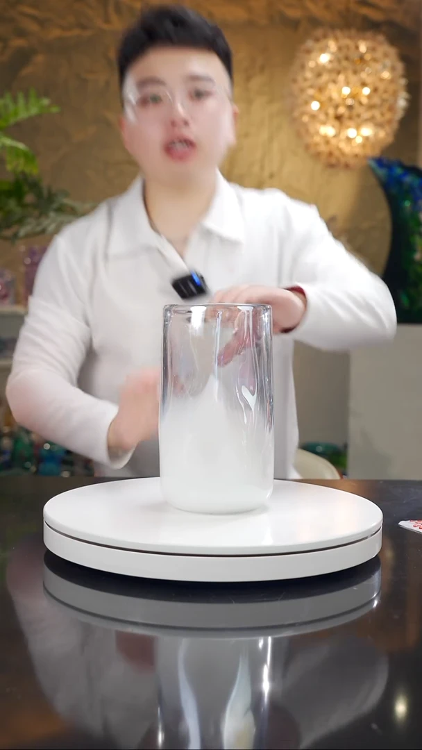 手工艺品琉璃珍珠白花器