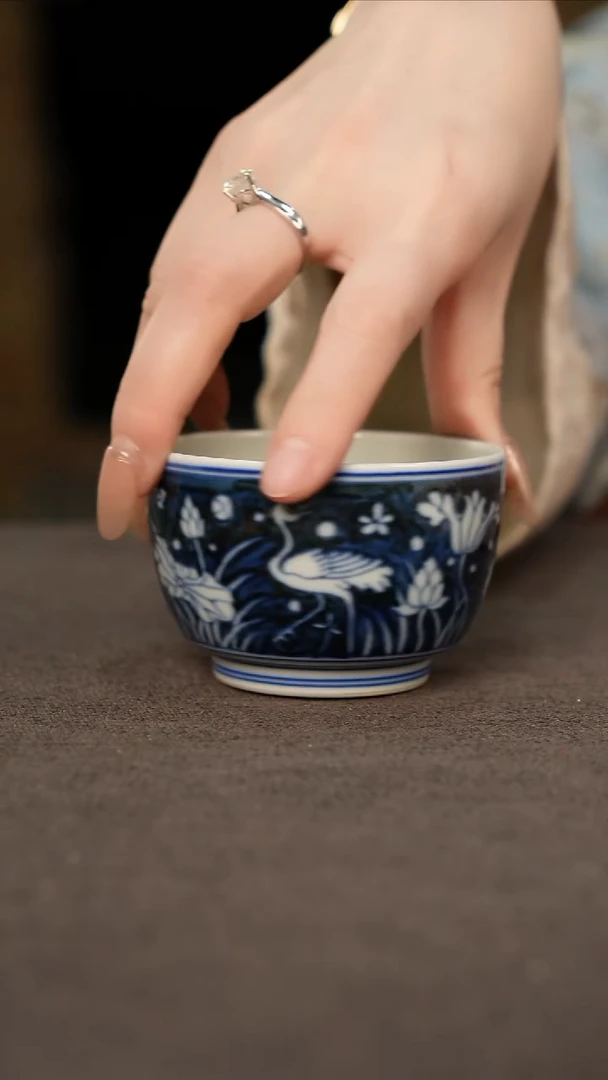 杯景德镇陶瓷杯碗柴烧多人