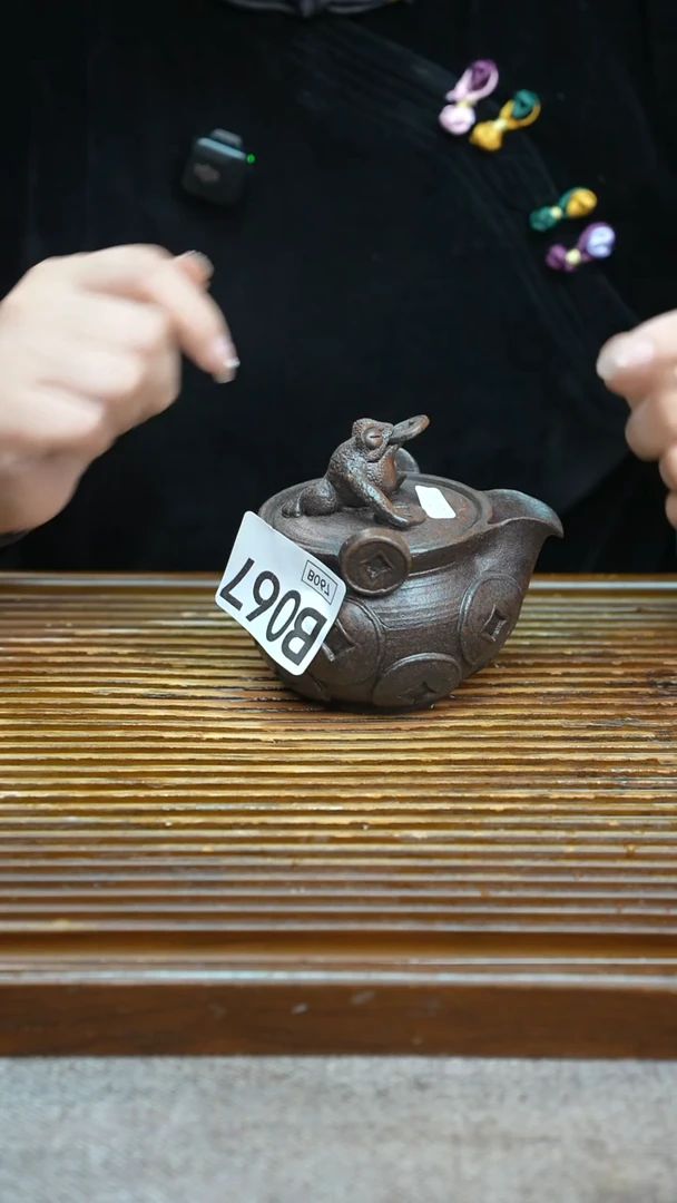 万古烧粗陶手工茶具