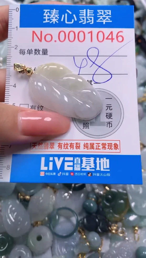 翡翠未镶嵌颈饰1046