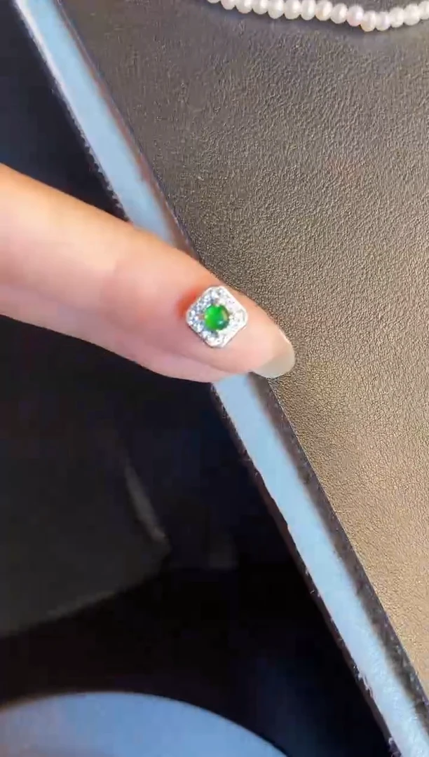 吊坠(不含链)银S925镶嵌翡翠1