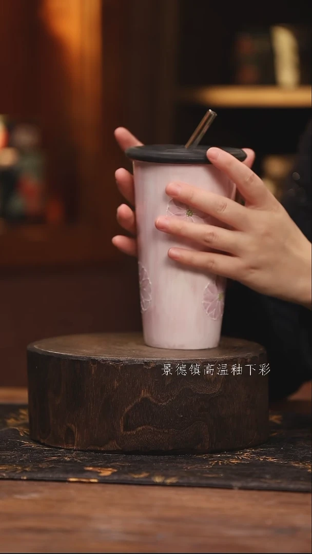 陶瓷景德镇高温釉下手绘陶瓷@L191@