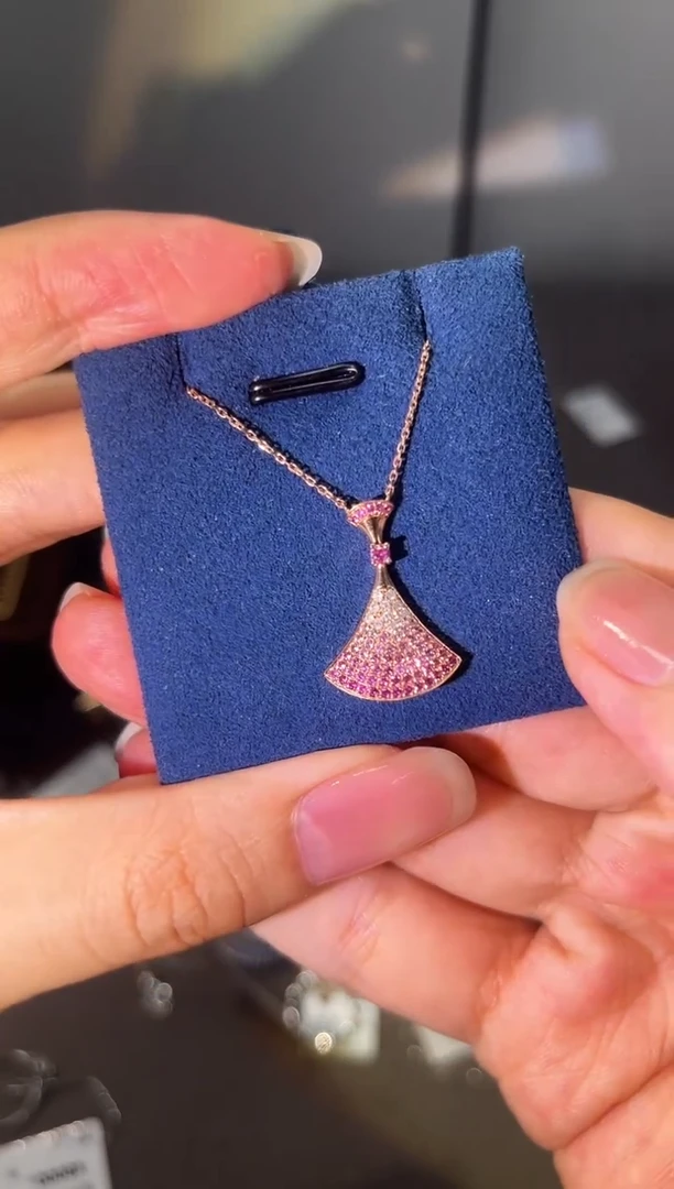 【千盟珠宝】18k彩宝裙子套链