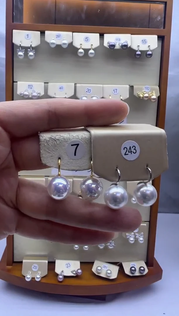 未镶嵌耳饰淡水珍珠243+7