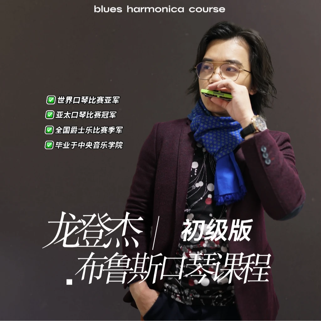 龙登杰布鲁斯口琴系统课程-初级