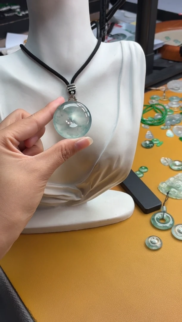 吊坠(不含链)未镶嵌翡翠35 平安扣 34.7 8.6