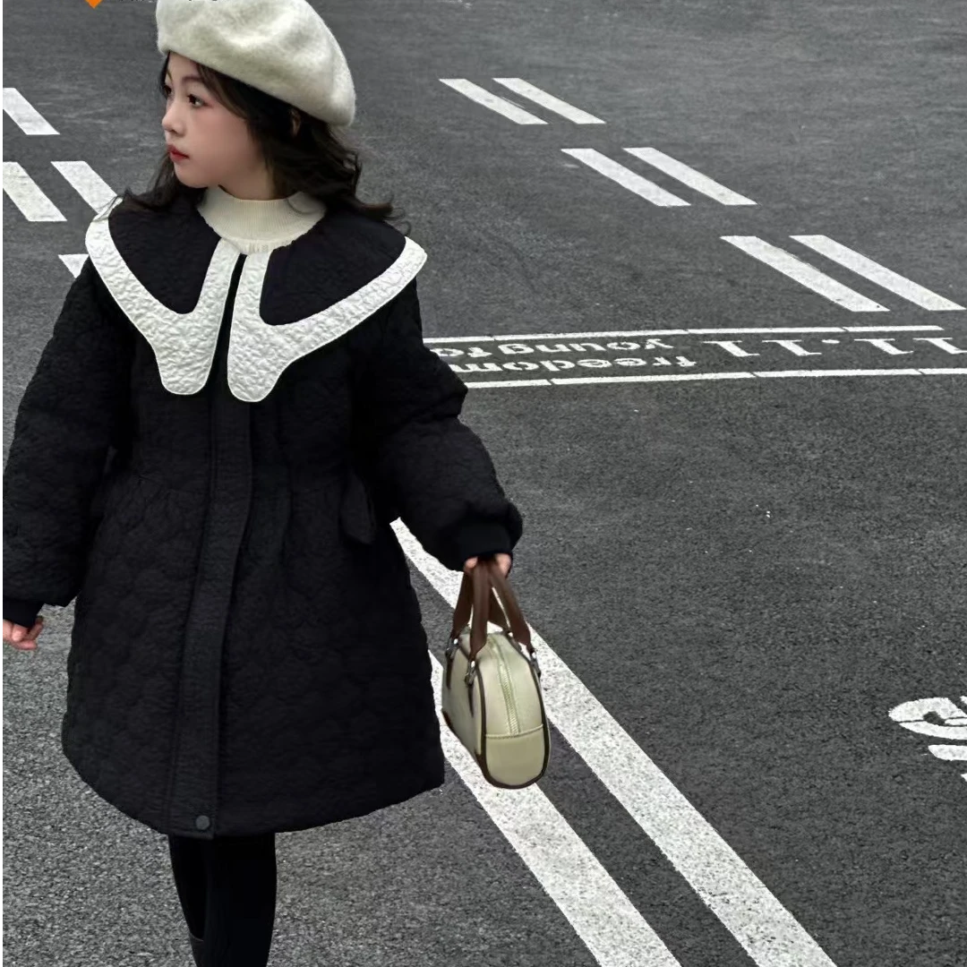 73891高端专享老林家天花板青少年棉衣黑色