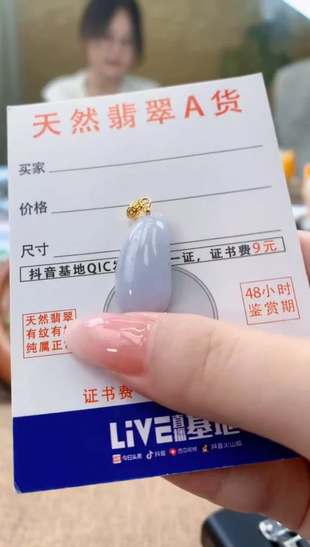 颈饰未镶嵌翡翠天然A货翡翠挂件