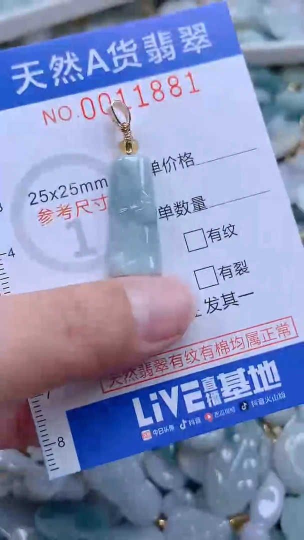 翡翠未镶嵌吊坠(不含链)1