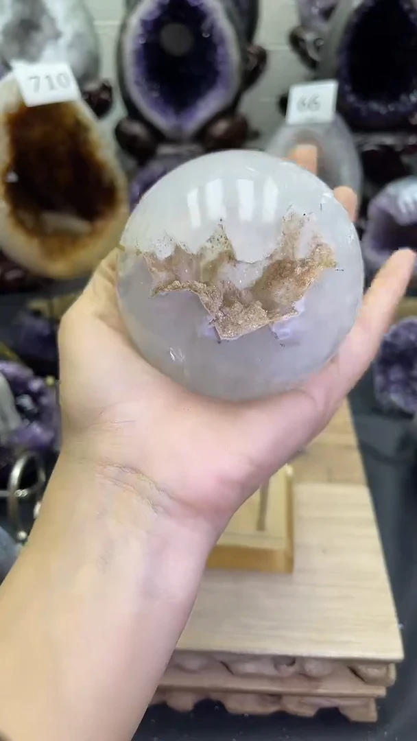 未镶嵌大型摆件（非配饰）紫晶112号开口笑
