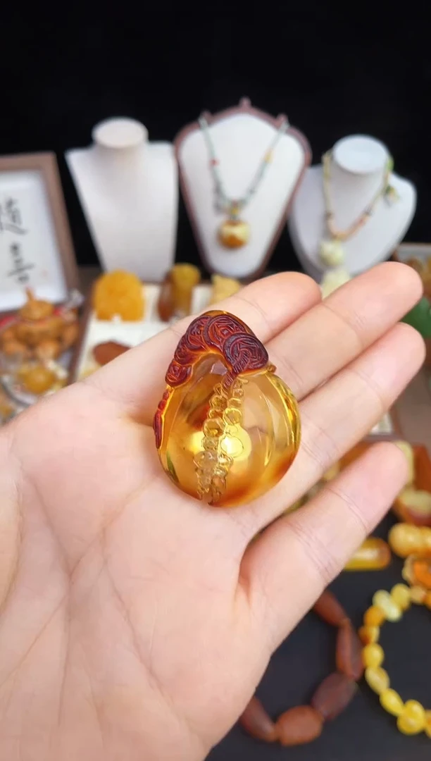 未镶嵌琥珀珠宝奇石秋**然柒月