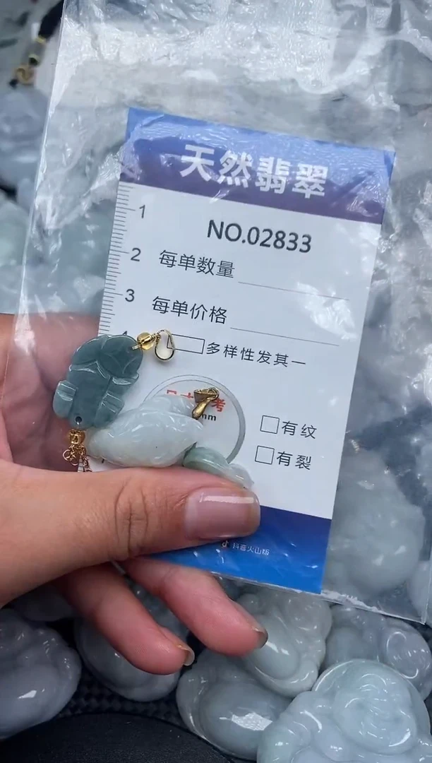 颈饰未镶嵌翡翠纯天然A货翡翠2833