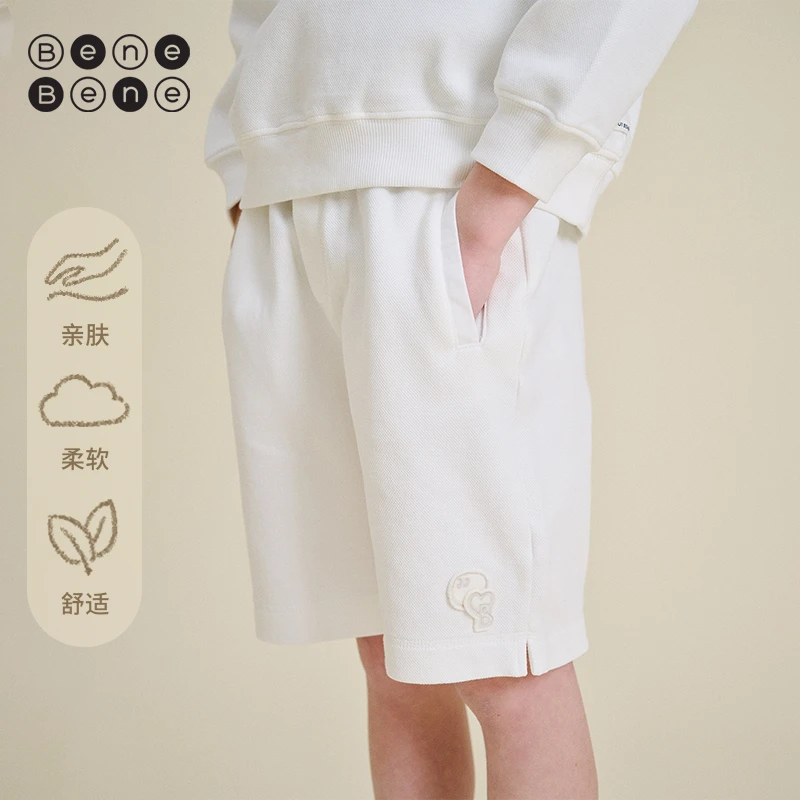 BeneBene25春夏新款舒适透气网眼布短裤男女童BeneBene联名短裤
