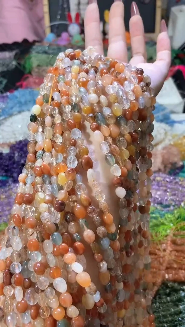 水晶珠宝半成品未镶嵌彩兔毛