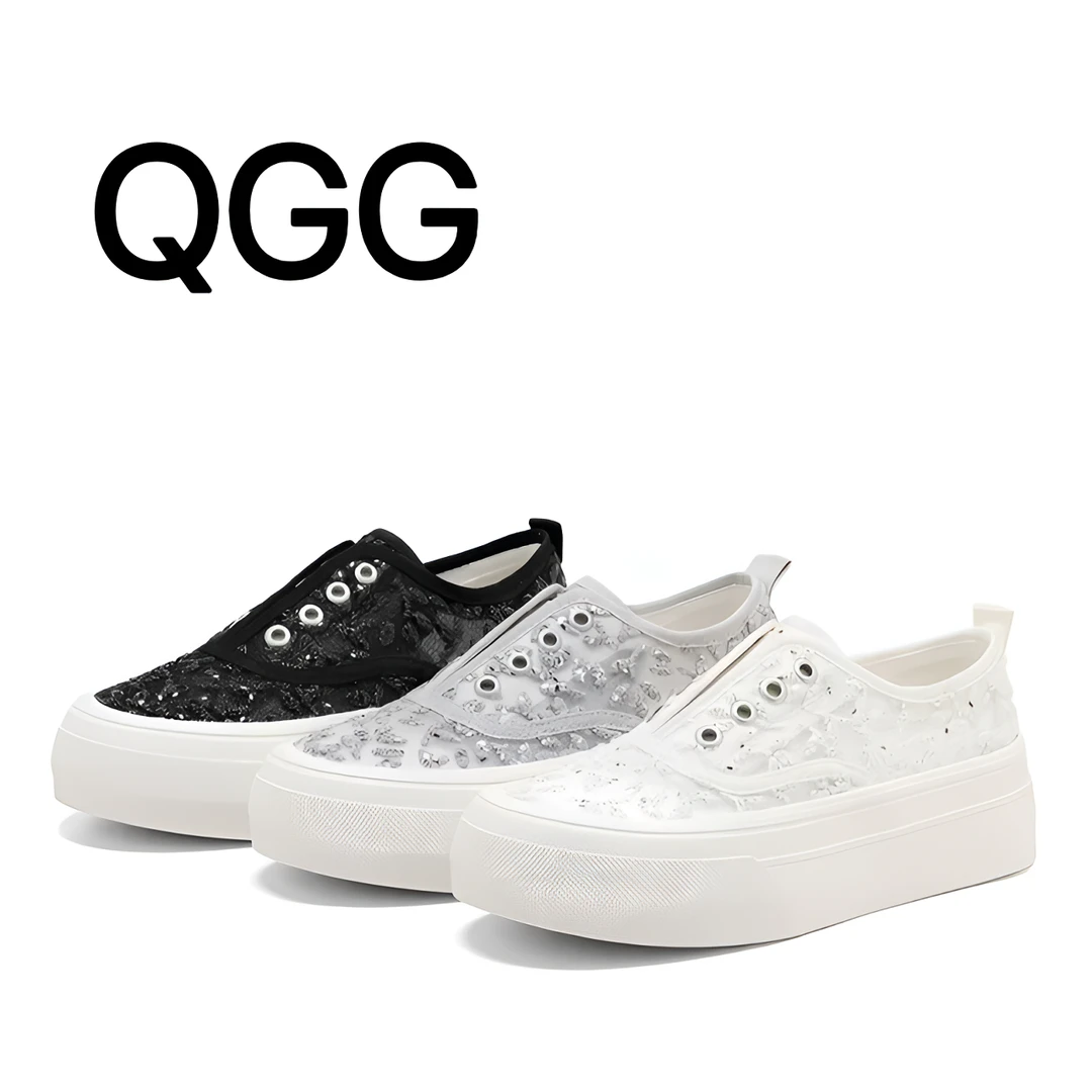 时尚百搭潮流板鞋2025夏季新款厚底增高网面休闲舒适渔夫鞋