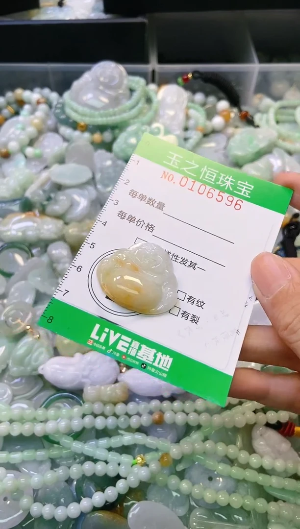 翡翠未镶嵌颈饰闪购0106596