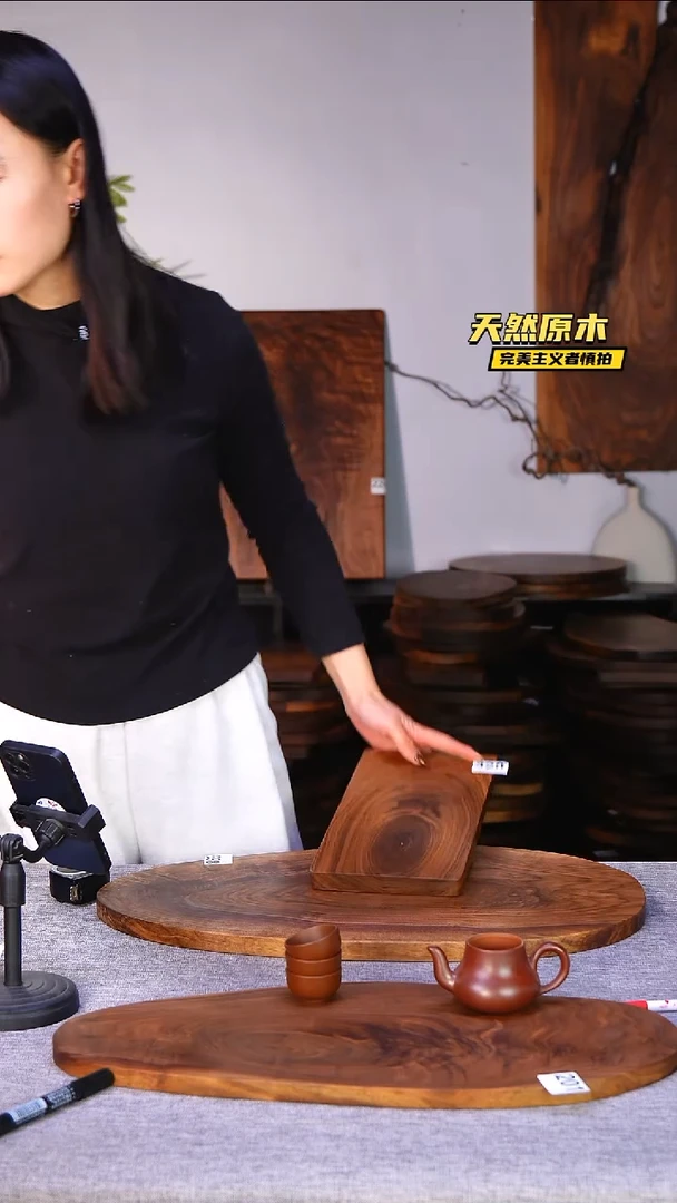 木北美黑胡桃原木.干裂疤结不属于商品质量问题完美主义者慎拍