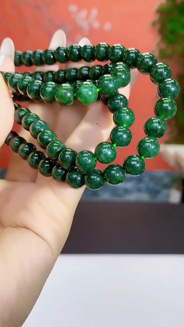 未镶嵌定制翡翠4917ty-毛货珠链23