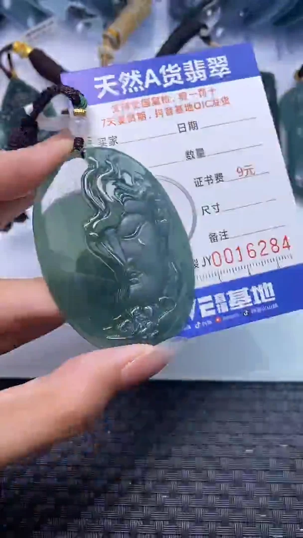 翡翠未镶嵌颈饰    6284