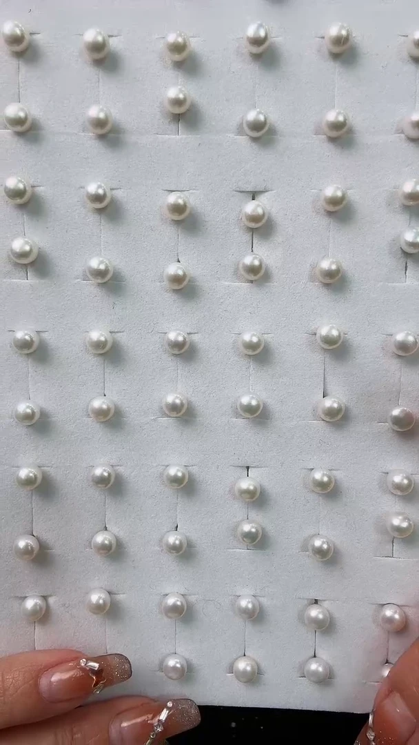 【闪购商品】淡水珍珠耳钉银S925镶嵌小珍珠耳钉