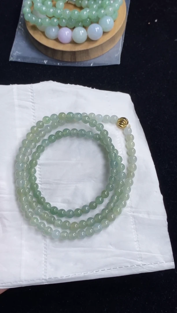 未镶嵌手串翡翠158号链接天然缅甸A货翡翠一物一证